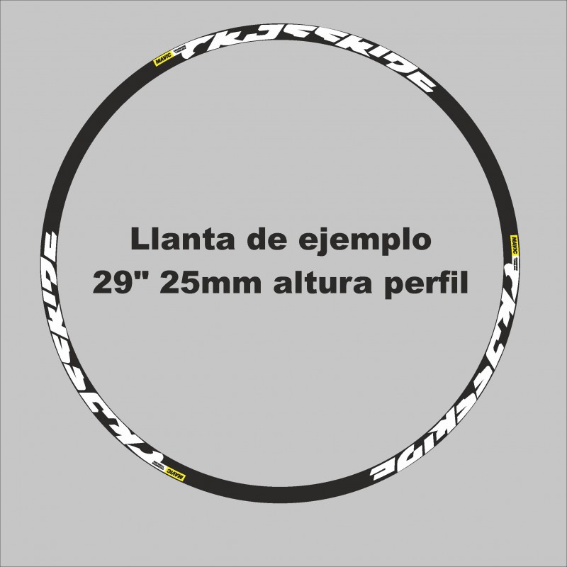 Pegatinas Mavic crossride mdelo 2016 para llantas mtb stickers decals