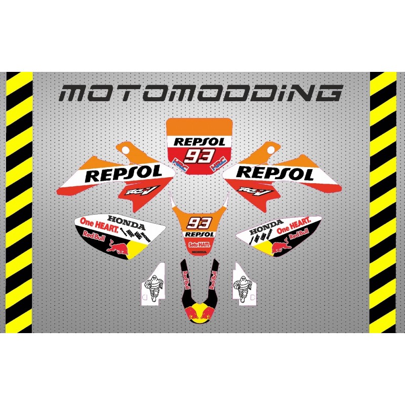 Kit pegatinas malcor racer repsol Marc Marquez
