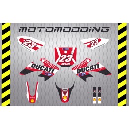 Kit pegatinas crf50 ducati réplica