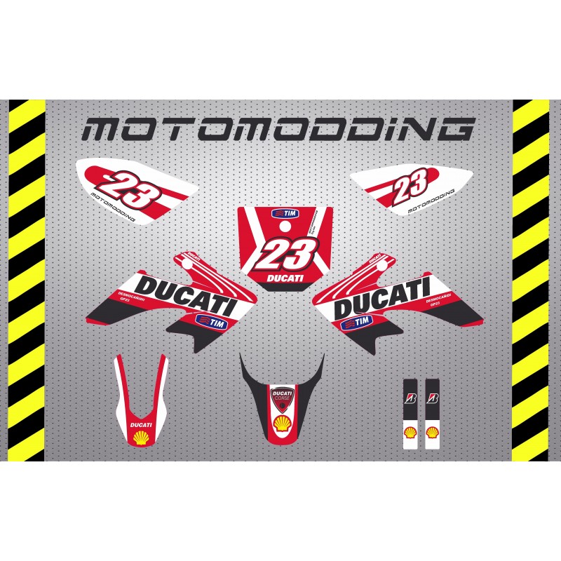 Kit pegatinas crf50 ducati réplica