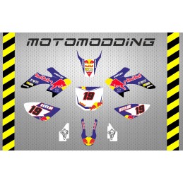 Kit pegatinas crf50 red bull réplica imr corse