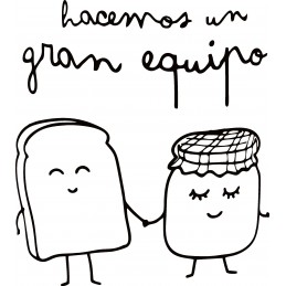 Vinilo decorativo Mr wonderful hacemos un gran equipo.