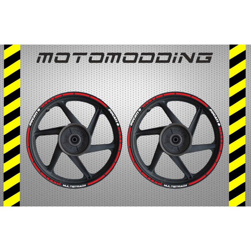 Pegatinas llantas moto ducati multistrada