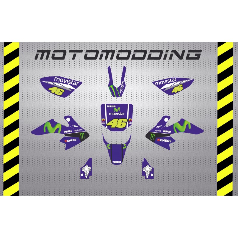 Kit pegatinas crf50 yamaha Valentino Rossi réplica 2017