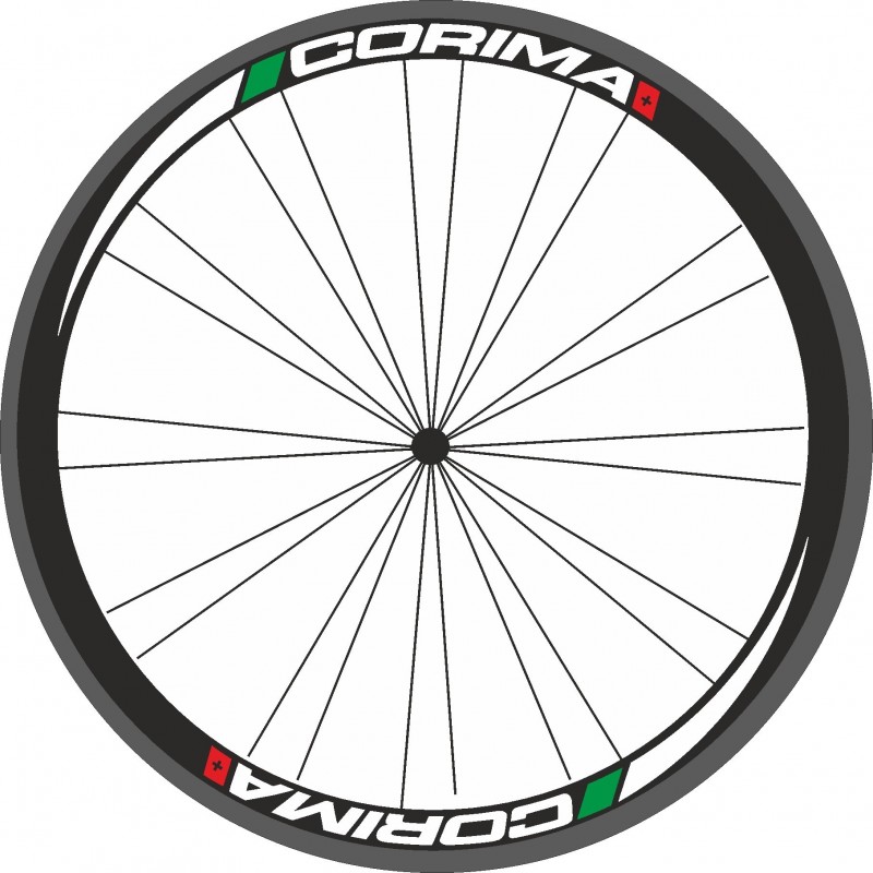 Pegatinas para llantas de bicicleta corima
