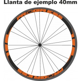 Pegatinas para llantas Progress Flúor