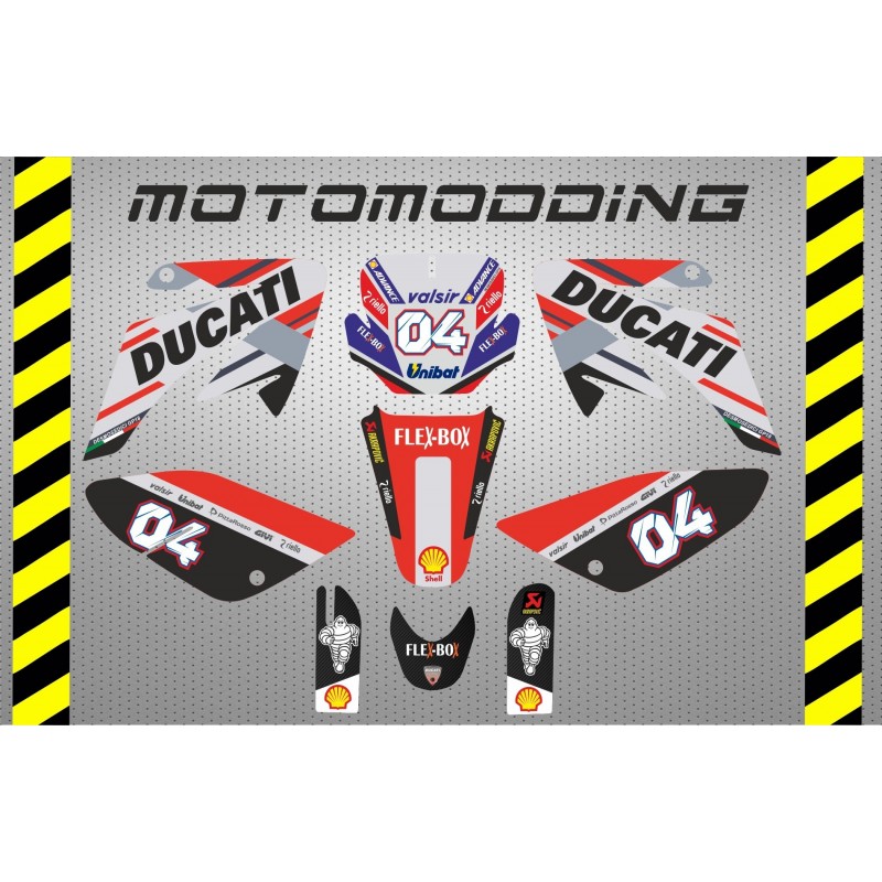 Kit pegatinas malcor racer ducati réplica 2018