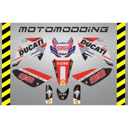 Kit pegatinas malcor racer ducati réplica  Jorge Lorenzo 2018