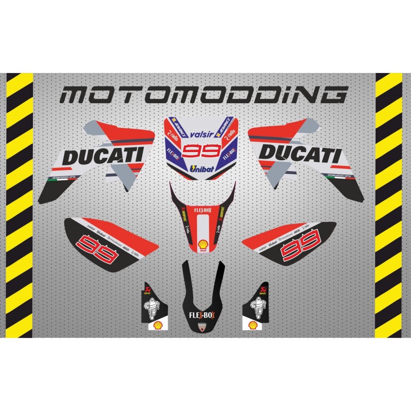 Kit pegatinas  IMR CORSE réplica ducati 2018 Jorge Lorenzo