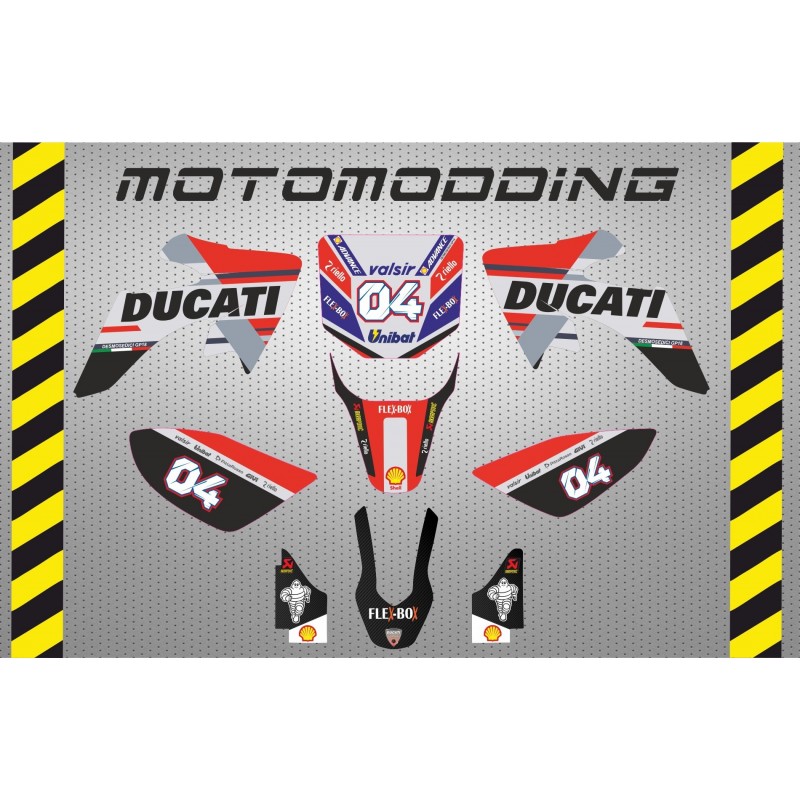 Kit pegatinas  IMR CORSE réplica ducati 2018 Andrea Dovicioso