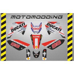 Kit pegatinas  IMR  SUPERCORSE réplica ducati 2018 Jorge Lorenzo