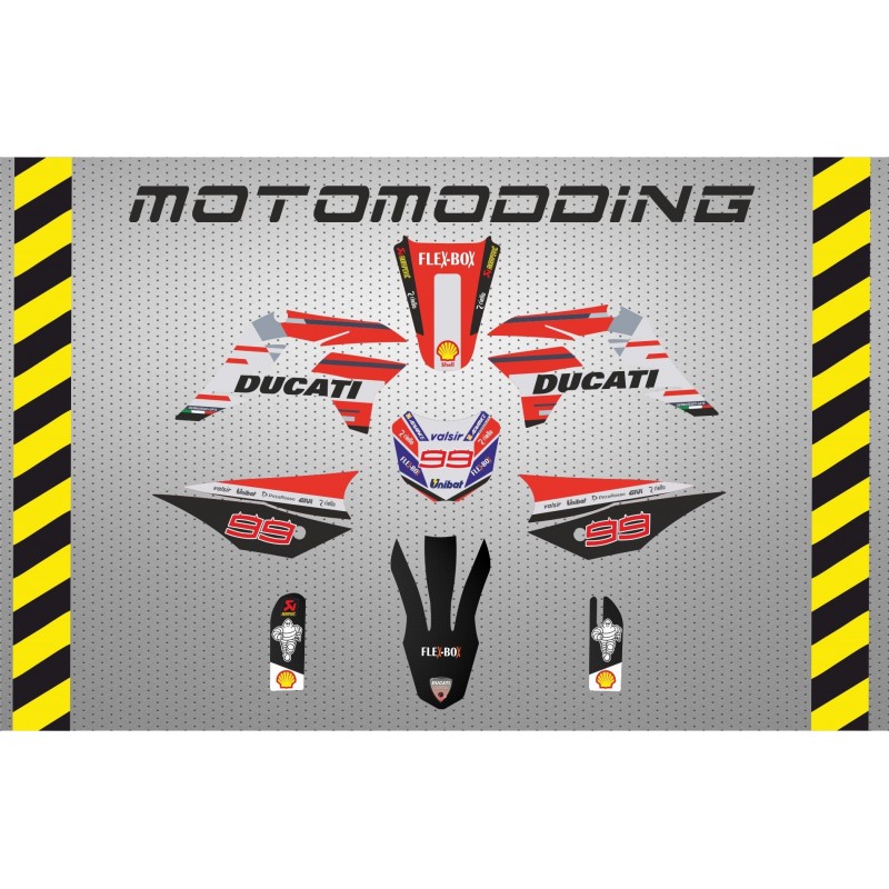 Kit pegatinas  IMR  SUPERCORSE 2018 réplica ducati 2018 Jorge Lorenzo
