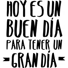 Vinilo decorativo Mr wonderful hoy es un buen día para tener un gran día