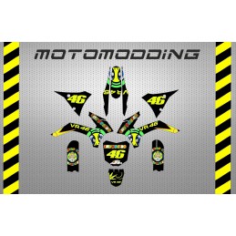 Kit pegatinas  Malcor super racer réplica Valentino Rossi