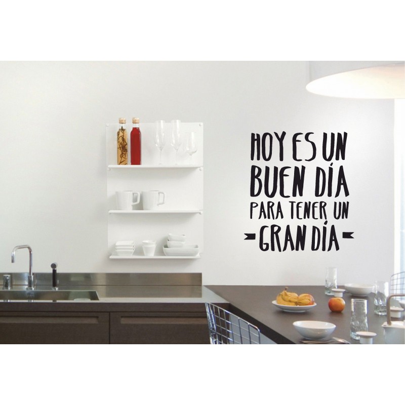 Vinilo decorativo Mr wonderful hoy es un buen día para tener un gran día