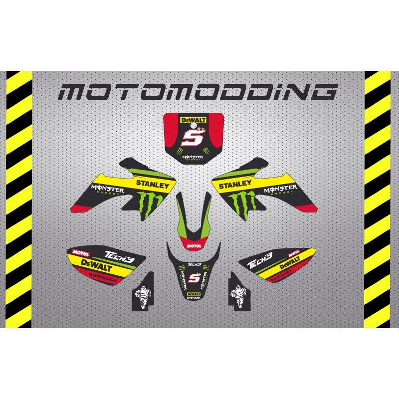 Kit pegatinas crf50 Yamaha Zarco réplica 2018