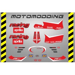 Adhesivos réplica rs250 para aprilia rs 125 culo avispa.