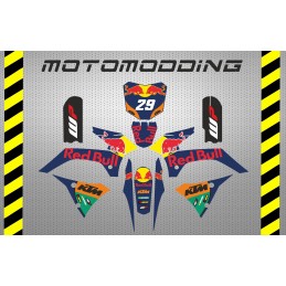 Pegatinas pit bike malcor super racer ktm motogp réplica