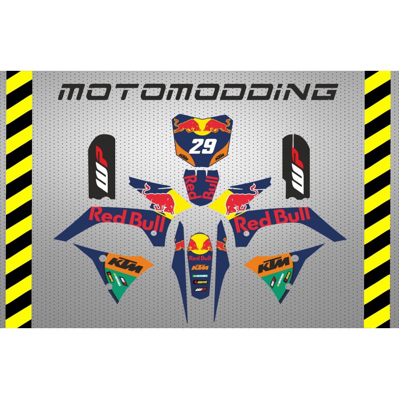 Pegatinas pit bike malcor super racer ktm motogp réplica