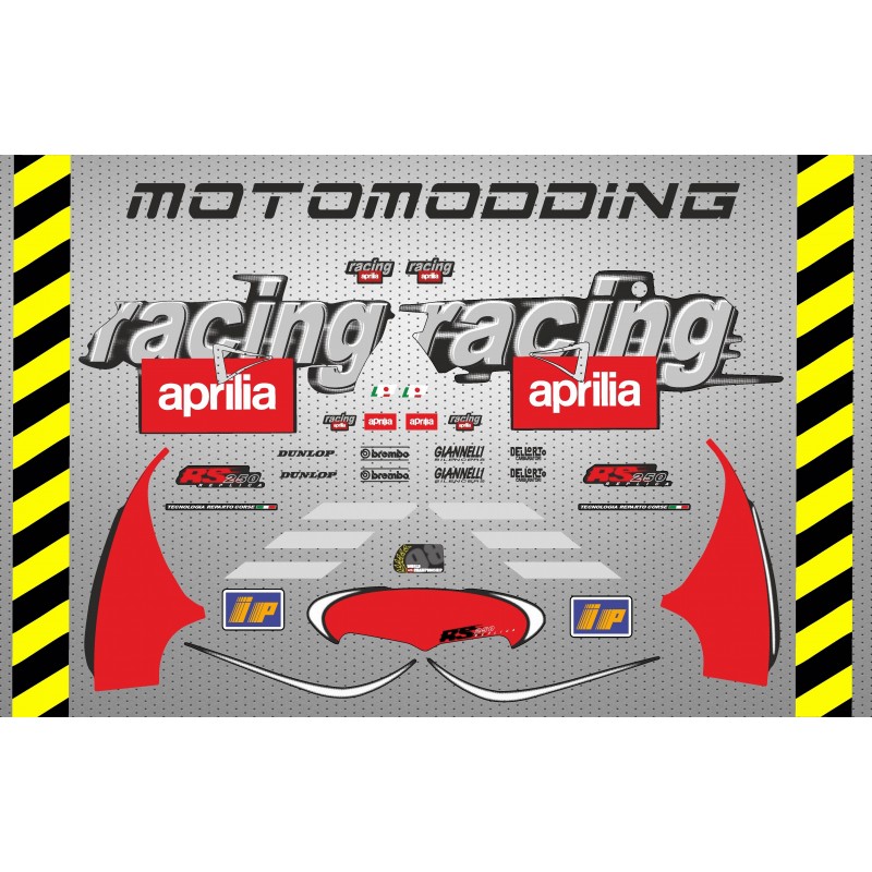 Pegatinas adhesivos aprilia rs 250 MK2 Harada réplica 1999