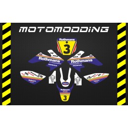 Pegatinas pit bike imr corse honda crf50 rothmans réplica