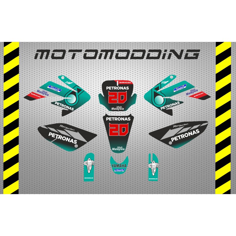Pegatinas malcor racer crf70 réplica petronas motogp stickers