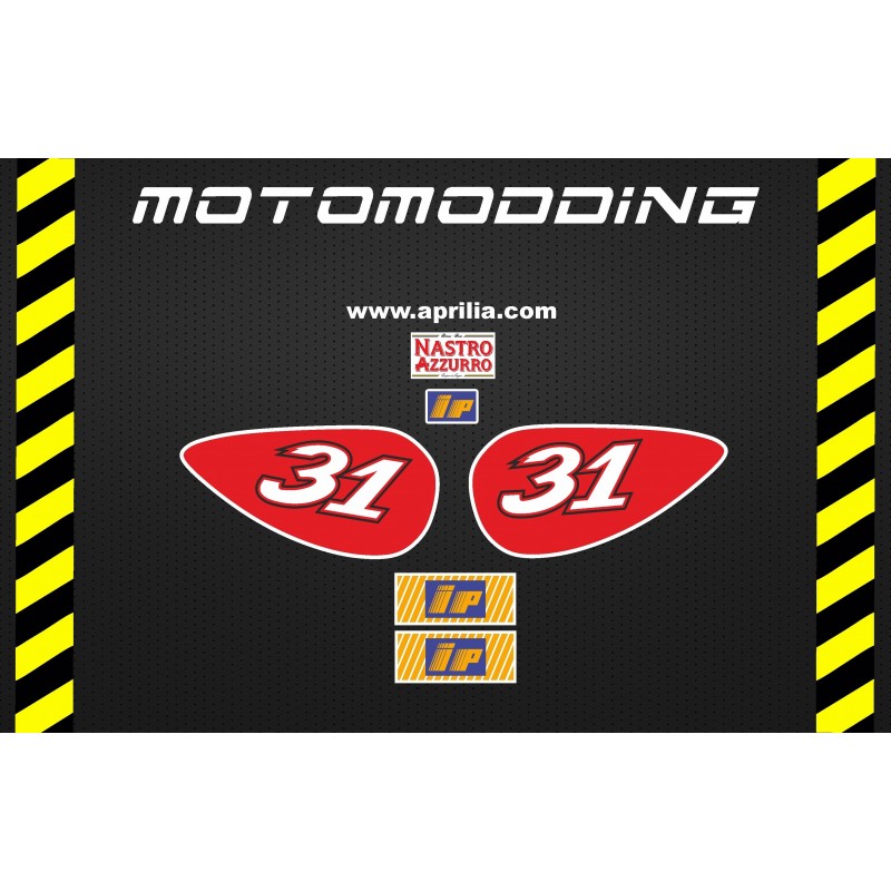 Pegatinas colín monoplaza Harada réplica 1998