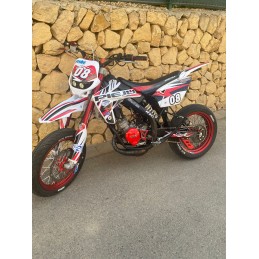 Pegatinas Rieju MRT 50 diseño blanco/rojo