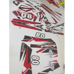 Pegatinas Rieju MRT 50 diseño blanco/rojo