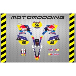 Pegatinas Yamaha Dt50 diseño Red Bull