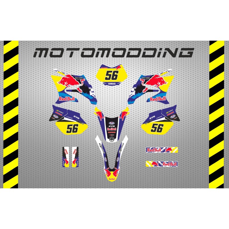 Pegatinas Yamaha Dt50 diseño Red Bull