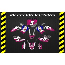 Ktm diseño rosa y negro