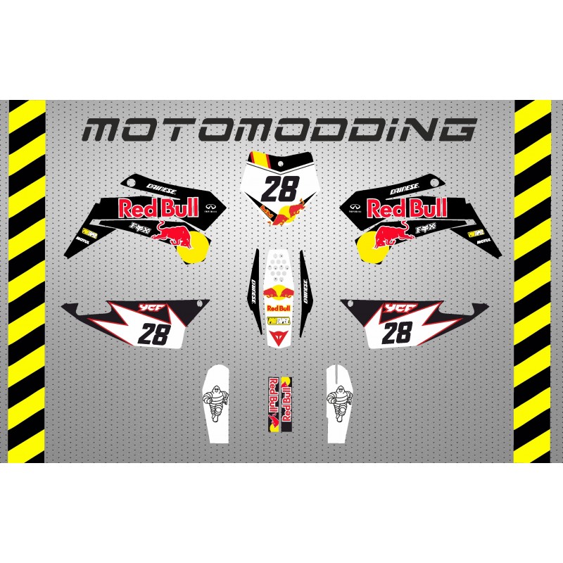 Pegatinas Ycf sm155 2021 Red bull