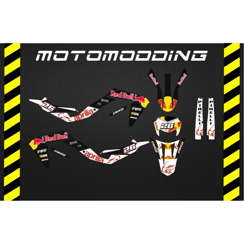 Pegatinas Aprilia RX50 diseño Red Bull