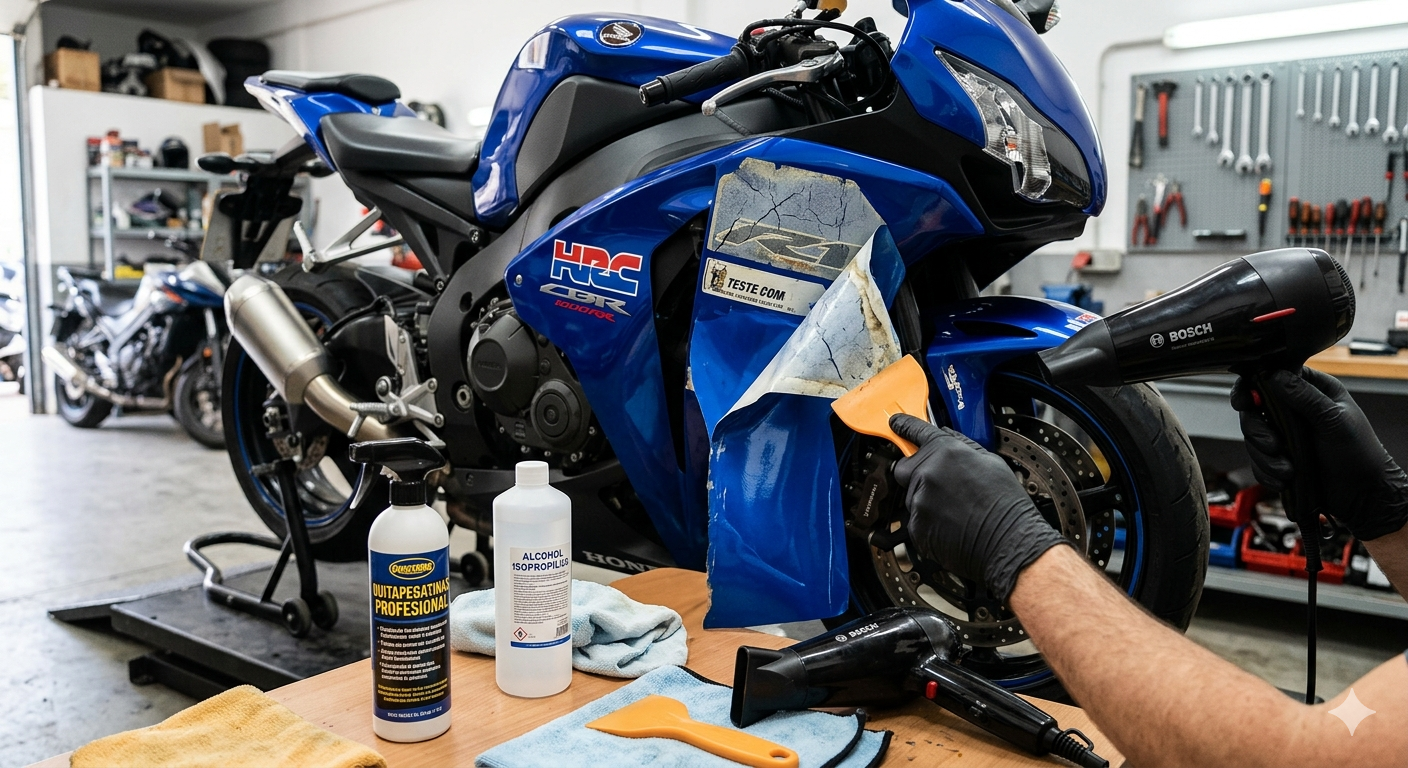 Cómo quitar pegatinas de la moto sin dañar la pintura